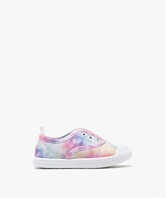 GEMO Baskets basses en toile die-and-dye bébé fille Rose