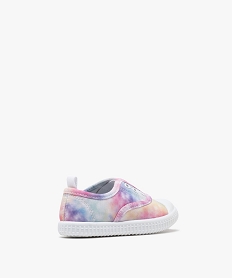 baskets basses en toile die-and-dye bebe fille rose baskets et tennisG789601_4