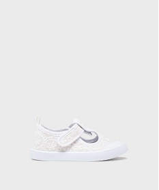 GEMO Tennis en toile à motifs coeurs fille - Lovely Wings blanc standard