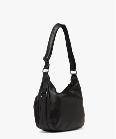 sac besace a multiples poches zippees femme noir standard sacs bandouliereG806301_2