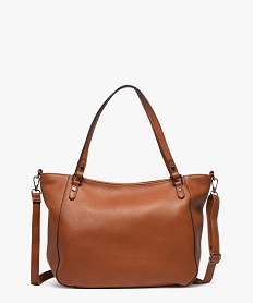 GEMO Sac à main souple grand format femme marron vif