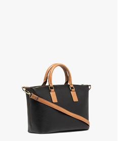 sac besace a anses et bandoulieres effet tresse femme noir standard sacs a mainG807801_2