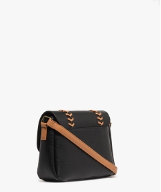 sac besace petit format style cartable a tresses femme noir standard sacs bandouliereG807901_2