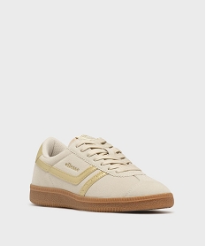 baskets a lacets avec empiecements scintillants femme - ellesse beige standardG808801_2