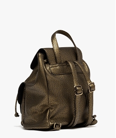 sac a dos en matiere grainee femme dore sacs a dos et sacs de voyageG809001_2