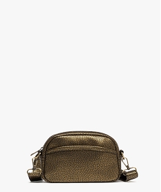 GEMO Sac à bandoulière grainé petit format femme dore