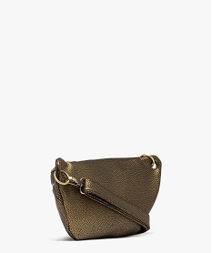 sac banane grand format en matiere grainee femme dore sacs a dos et sacs de voyageG809501_2