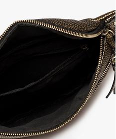 sac banane grand format en matiere grainee femme dore sacs a dos et sacs de voyageG809501_3