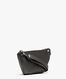 sac banane grand format en matiere grainee femme argente sacs a dos et sacs de voyageG809601_2