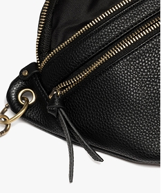 sac banane grand format en matiere grainee femme noir standard sacs a dos et sacs de voyageG809701_4