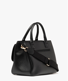 sac a main grand format multipoche a bandouliere amovible femme noir standard sacs a mainG810601_2