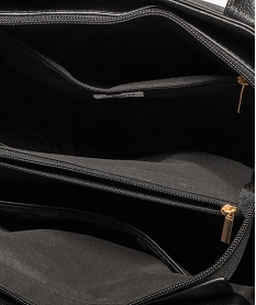 sac a main grand format multipoche a bandouliere amovible femme noir standard sacs a mainG810601_3