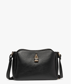 GEMO Sac besace multicompartiment femme noir standard