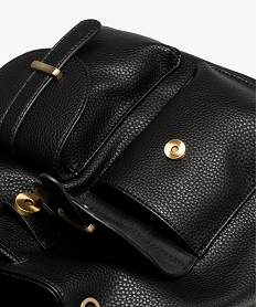 sac a dos en matiere grainee femme noir standard sacs a dos et sacs de voyageG811101_4