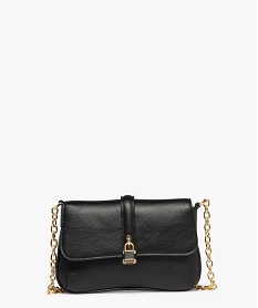 GEMO Sac besace compact avec bandoulière chaine femme noir standard