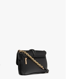 sac besace compact avec bandouliere chaine femme noir standard sacs bandouliereG811301_2