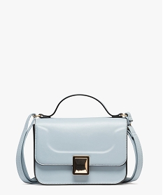 GEMO Sac à bandoulière avec fermeture bijou femme Bleu