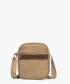 GEMO Pochette en textile avec bandoulière homme Orange