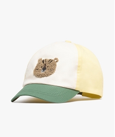 GEMO Casquette tricolore avec tête de tigre bébé garçon Jaune