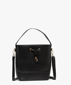 GEMO Sac seau à bandoulière amovible femme noir standard