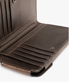 pochette telephone metallisee 2 en 1 femme gris porte-monnaie et portefeuillesG821101_3