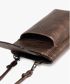 pochette telephone metallisee 2 en 1 femme gris porte-monnaie et portefeuillesG821101_4