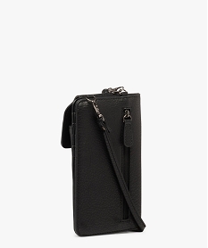 pochette telephone metallisee 2 en 1 femme noir standard porte-monnaie et portefeuillesG821301_2