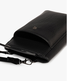 pochette telephone metallisee 2 en 1 femme noir standard porte-monnaie et portefeuillesG821301_4