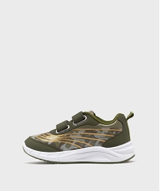 baskets basses a scratch imprime camo et t-rex garcon kaki standard basketsG822701_3