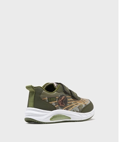 baskets basses a scratch imprime camo et t-rex garcon kaki standard basketsG822701_4