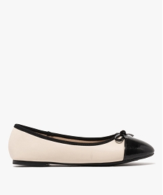 GEMO Ballerines bicolores avec bout verni femme - Valentina Baldano Beige