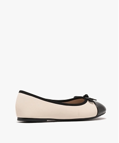 ballerines bicolores avec bout verni femme - valentina baldano beige ballerinesG823101_4