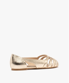 ballerines bout ouvert metallisee femme dore ballerinesG823701_4