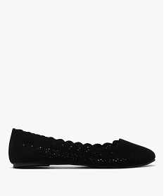 GEMO Ballerines à tige ajourée femme noir standard