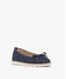 ballerines confort dessus ajoure femme - valentina baldano bleu ballerinesG824501_2