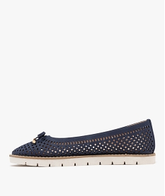 ballerines confort dessus ajoure femme - valentina baldano bleu ballerinesG824501_3