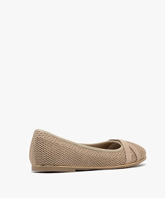 ballerines en tissu texture et paillete femme beige standard ballerinesG824701_4