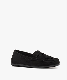 mocassins confort en toile femme - valentina baldano noir standard mocassinsG825401_2