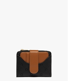 GEMO Porte-monnaie avec porte-carte mobile femme noir standard