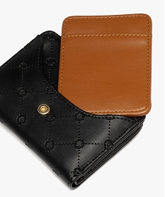 porte-monnaie avec porte-carte mobile femme noir standard porte-monnaie et portefeuillesG825801_4