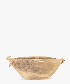 GEMO Sac banane grand format brillant femme dore