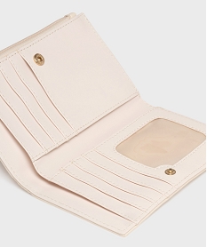 portefeuille compact avec detail metallique femme beige porte-monnaie et portefeuillesG826301_2