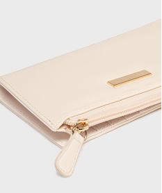 portefeuille compact avec detail metallique femme beige porte-monnaie et portefeuillesG826301_3