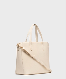 sac cabas aspect tresse et ajoure femme beige grands sacs femmeG827301_2