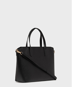 sac cabas aspect tresse et ajoure femme noir standard grands sacs femmeG827401_2