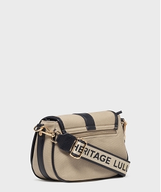 sac besace en toile avec 2 bandouliere amovibles femme - lulucastagnette beige sacs bandouliereG828101_2
