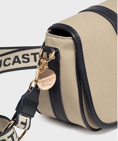 sac besace en toile avec 2 bandouliere amovibles femme - lulucastagnette beige sacs bandouliereG828101_3