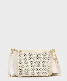 GEMO Sac à bandoulière 2 en 1 femme Beige