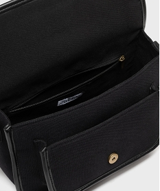 sac besace a bandouliere en toile femme noir standard sacs bandouliereG829401_3