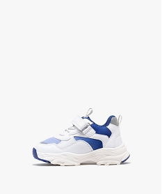 baskets legeres a grosse semelle et details reflechissants bebe garcon bleu baskets et tennisG829501_3